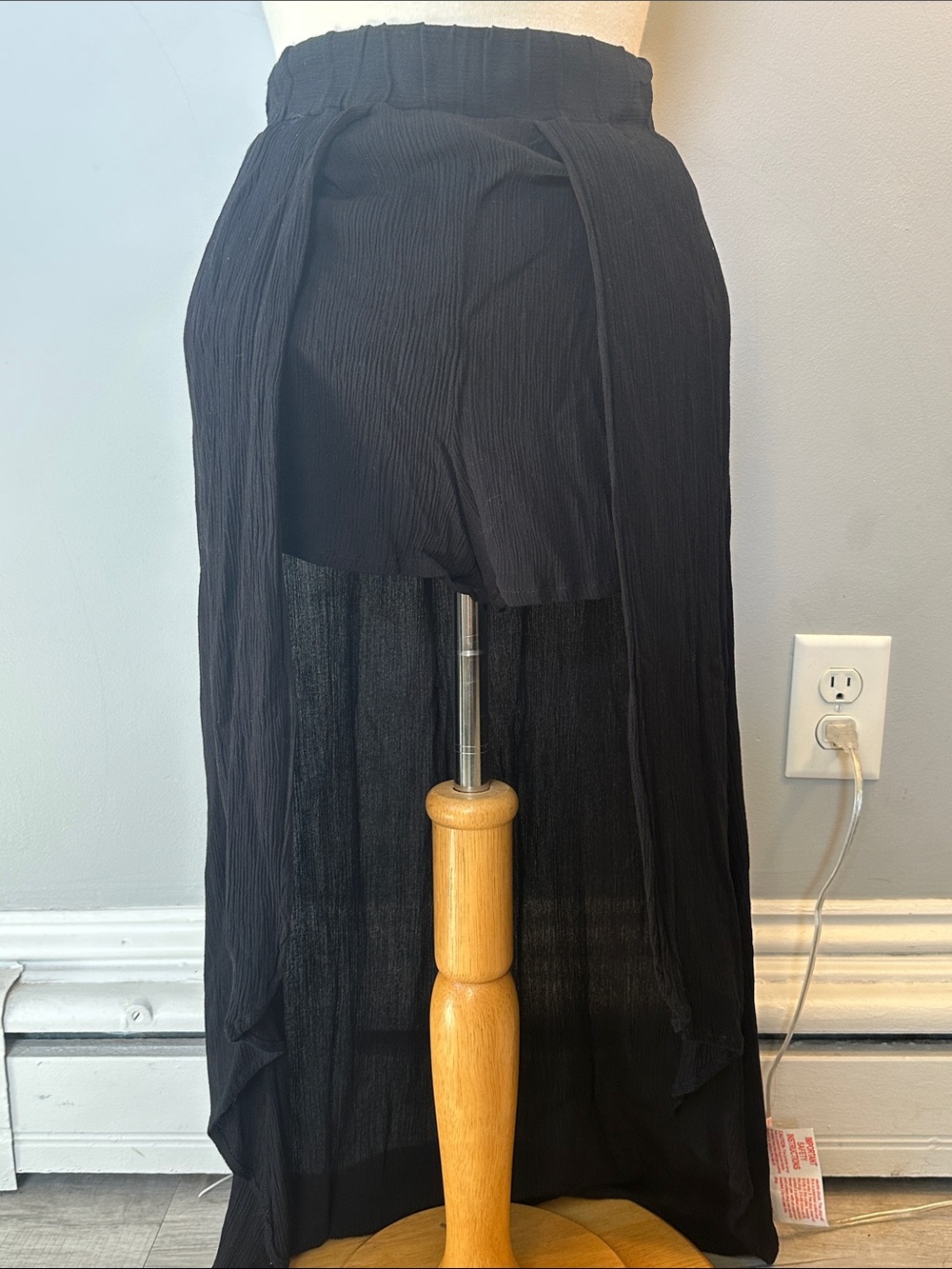 Black Walkthrough Skirt